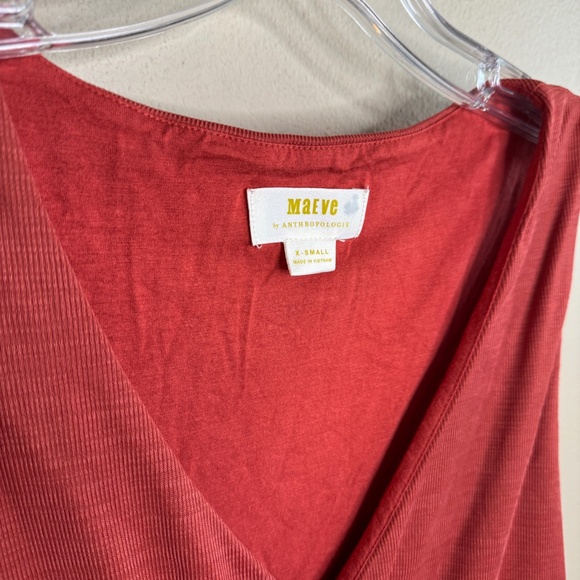 ANTHROPOLOGIE MAEVE DRESS. Size XS, color: dark rust - Picture 3 of 6